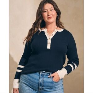 Faherty Mikki Henley in Coastal Colorblock